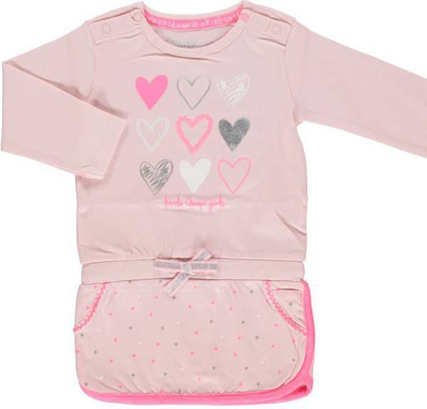 Quapi ! Meisjes Jurk -- Roze Katoen/polyester/elasthan