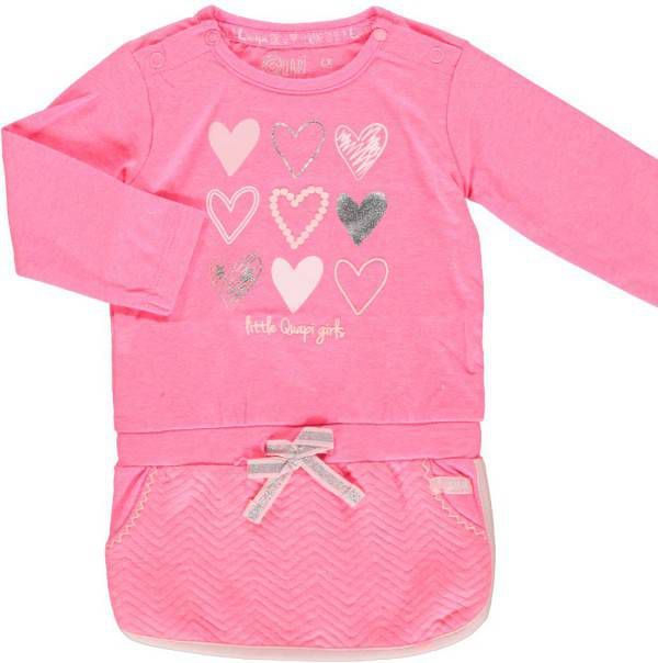 Quapi ! Meisjes Jurk -- Hardroze Katoen/polyester/elasthan