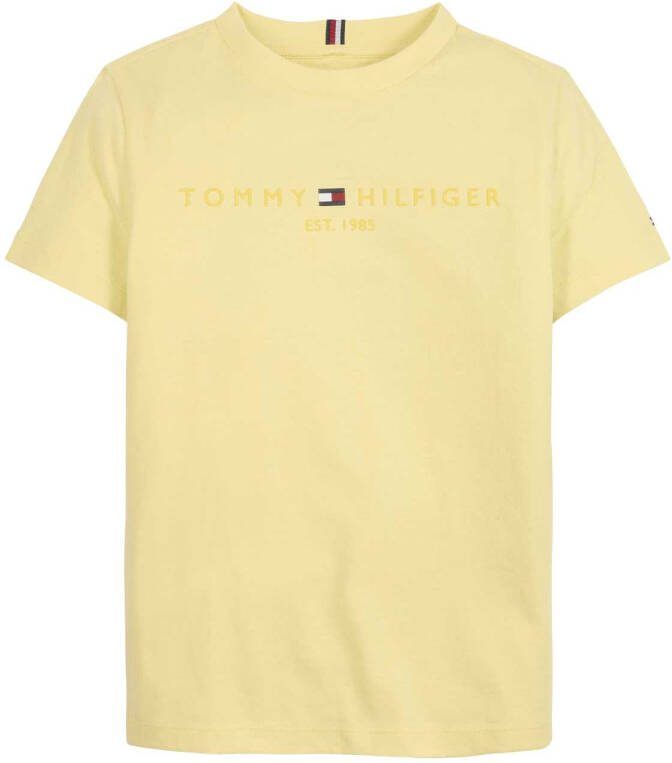 Tommy Hilfiger ! Jongens Shirt Korte Mouw -- Geel Katoen