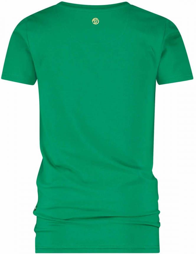 Vingino ! Jongens Shirt Korte Mouw Maat 110 Groen Katoen/elasthan