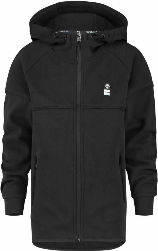 VINGINO ! Jongens Vest -- Zwart Katoen/polyester