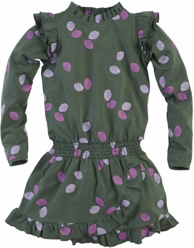 Z8 ! Meisjes Jurk -- All Over Print Katoen/elasthan