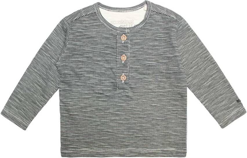 Moodstreet Petit baby geruite longsleeve Billie antraciet