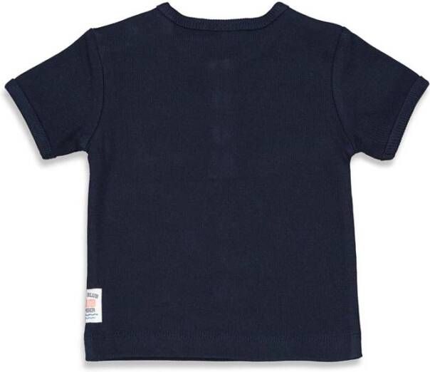 Feetje ! Jongens Shirt Korte Mouw -- Donkerblauw Katoen/elasthan