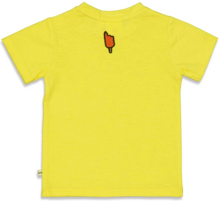 Feetje ! Jongens Shirt Korte Mouw -- Geel Katoen/elasthan