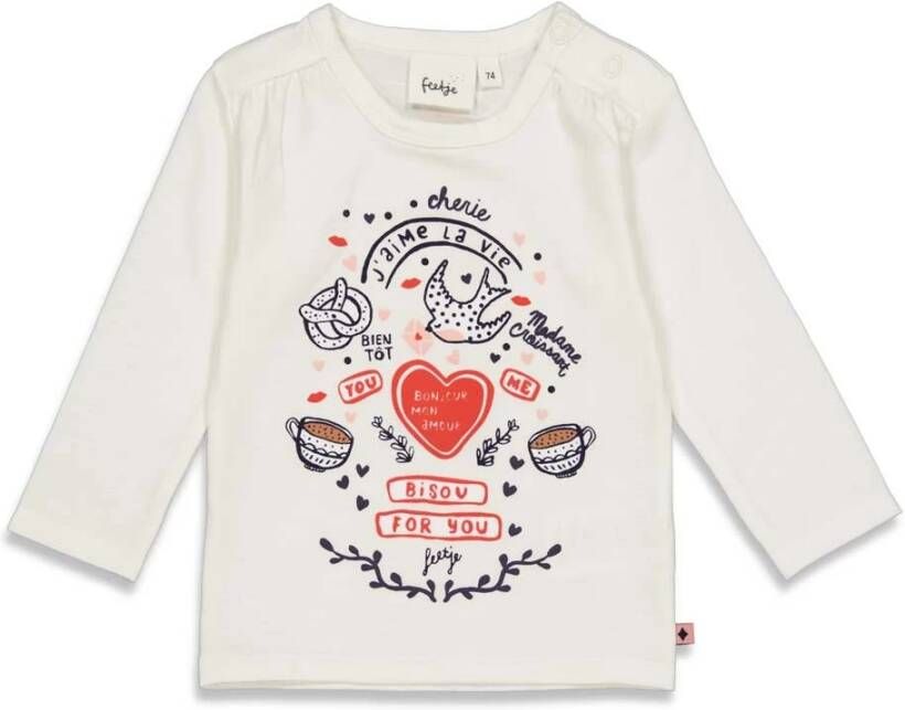 Feetje Shirt 51601817 Beige/Off white, Wit