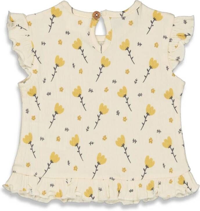 Feetje ! Meisjes Shirt Korte Mouw -- All Over Print Katoen/polyester/elasthan