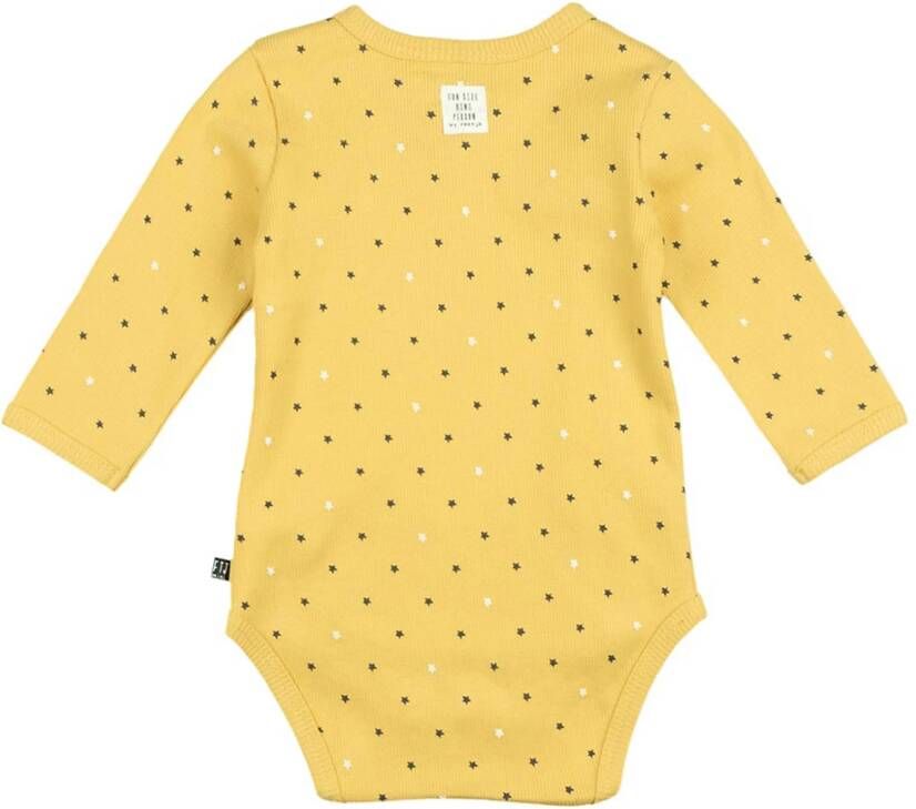 Feetje ! Unisex Romper Lange Mouw -- Geel Katoen/elasthan