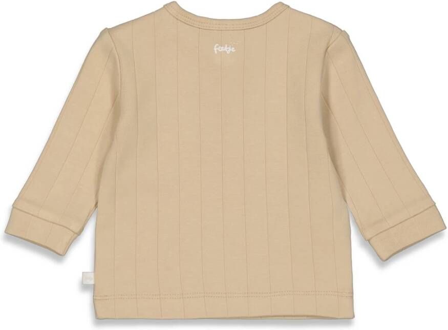 Feetje ! Unisex Shirt Lange Mouw -- Zand Katoen/modal/elasthan