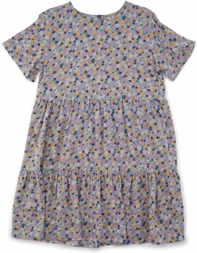 LITTLE PIECES jurk LPNYA met panterprint zwart/bruin