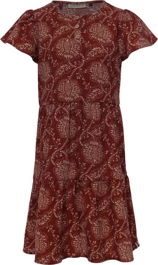 Looxs Revolution Zomerjurk indian flowers little & me voor meisjes in de kleur