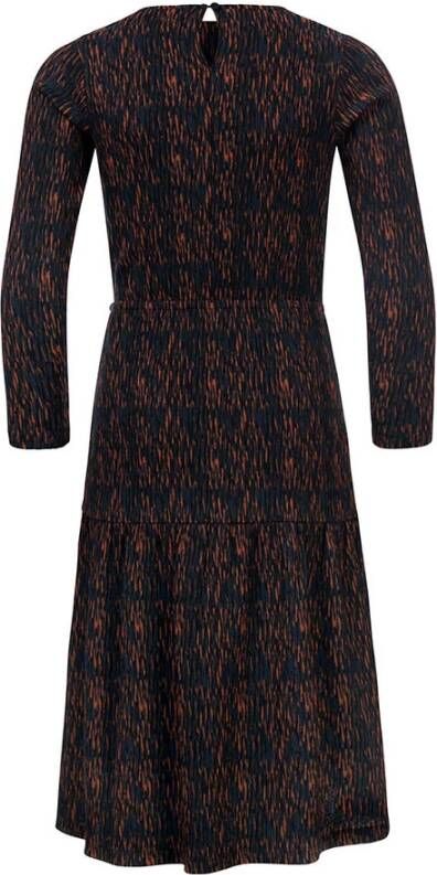 Looxs Revolution Maxi jurk navy/terra print voor meisjes in de kleur