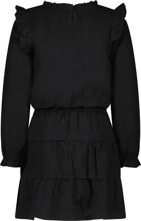 Moodstreet Zwarte Midi Jurk M209 5813