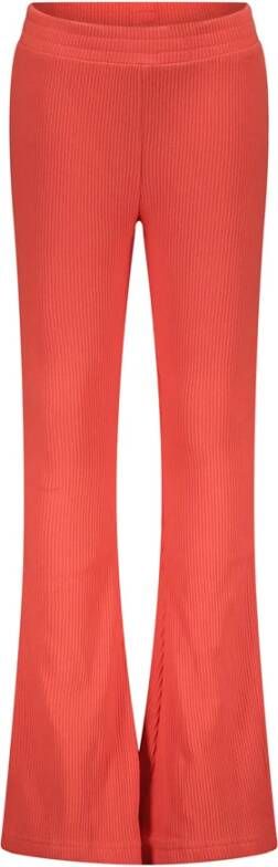 Moodstreet Koraal Flared Broek Ribknit Flared Pants