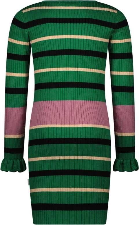 Moodstreet Groene Midi Jurk M208 5817