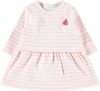 NAME IT BABY gestreepte jersey jurk Dilara wit/lichtroze online kopen