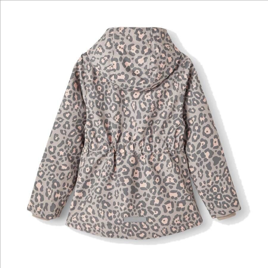 name it Jassen Maxi Jacket Soft Leo Lichtgrijs