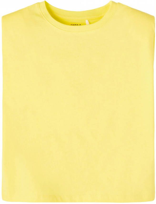 NAME IT KIDS top NKFJUENIZ van biologisch katoen geel