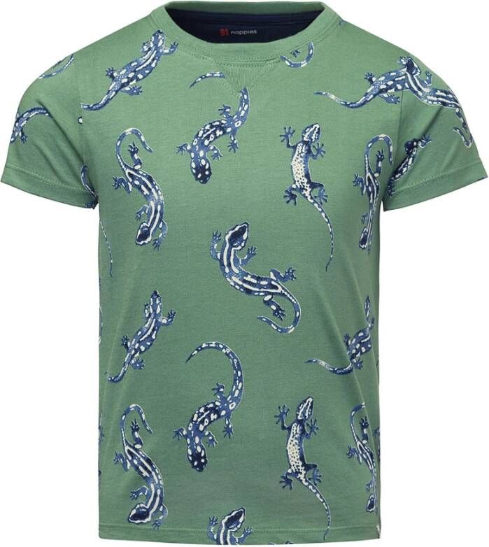 Noppies ! Jongens Shirt Korte Mouw -- All Over Print Katoen