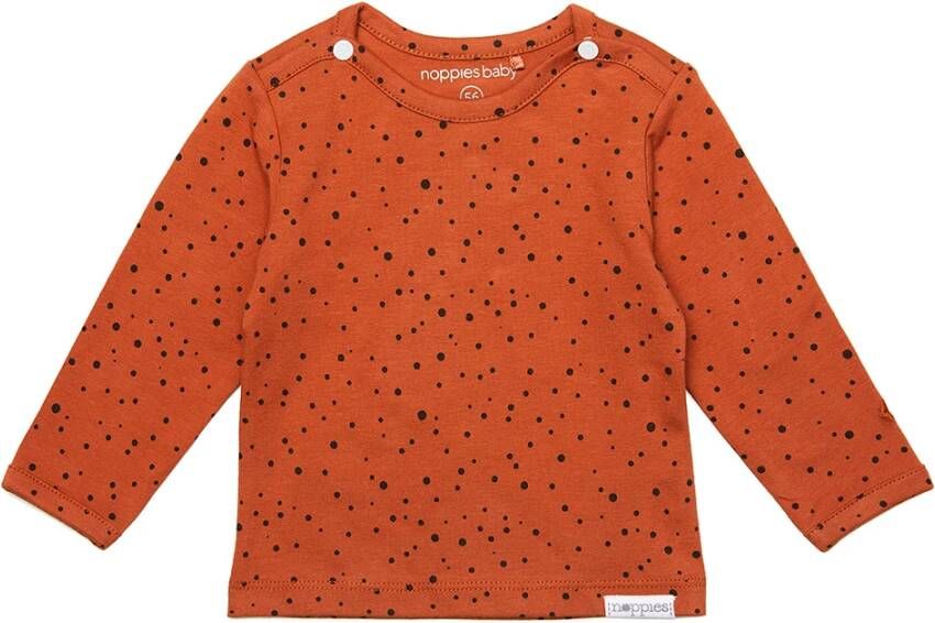 Noppies baby basic longsleeve Kris met biologisch katoen spicy ginger p557