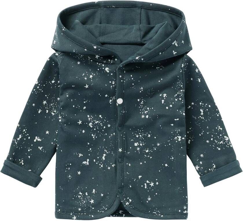 Noppies ! Unisex Vest Maat 74 Donkergroen Katoen/elasthan