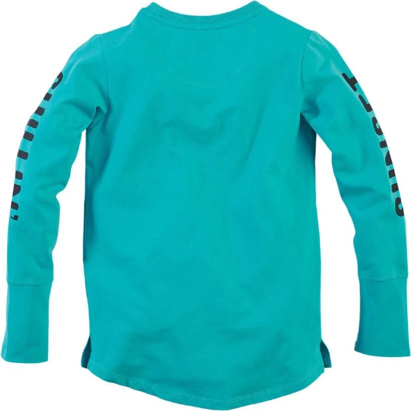 Z8 ! Jongens Shirt Lange Mouw -- Blauw Katoen/elasthan