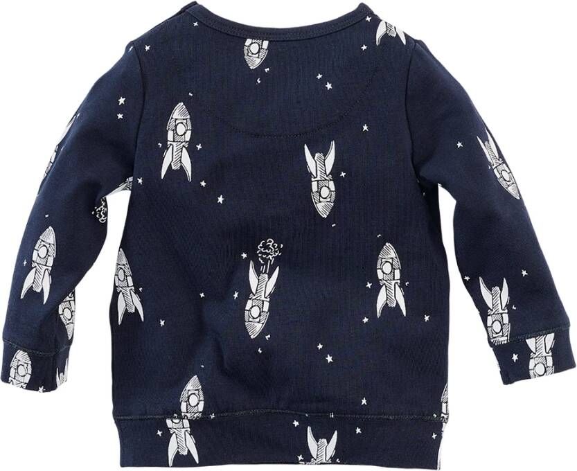 Z8 ! Jongens Shirt Lange Mouw Maat 74 Donkerblauw Katoen/elasthan