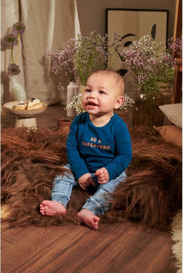 Z8 ! Jongens Shirt Lange Mouw Maat 74 Blauw Katoen/elasthan