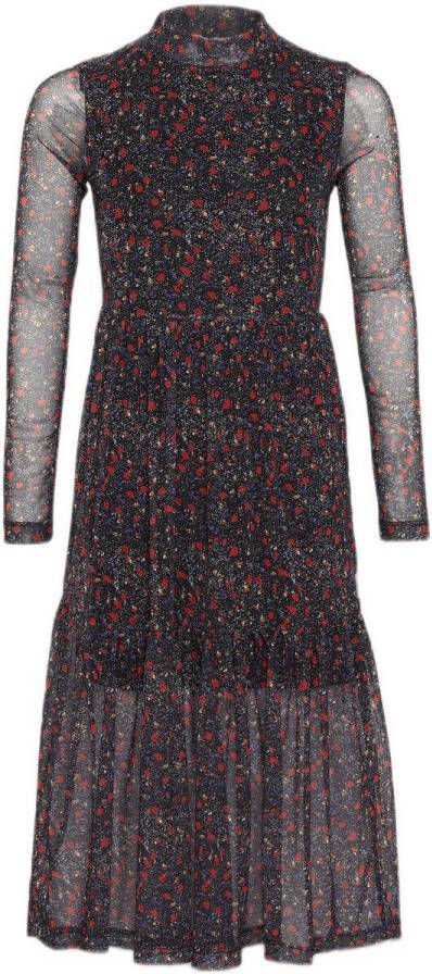 AI&KO maxi jurk Mirla met all over print multi color