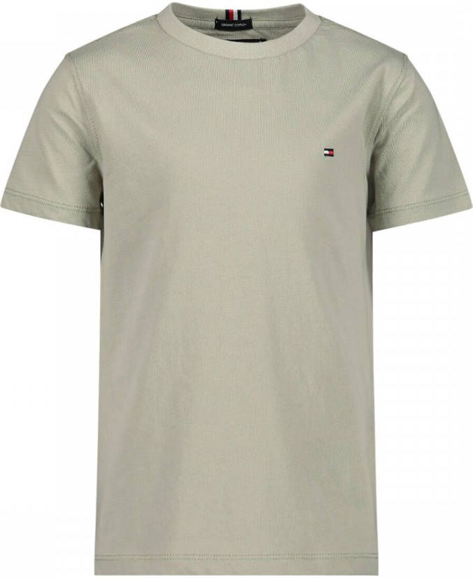Tommy Hilfiger T shirt van biologisch katoen groen