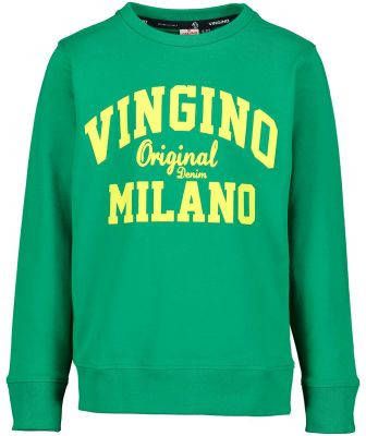 Vingino ! Jongens Sweater Maat 110 Groen Katoen/elasthan