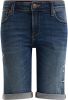 WE Fashion Blue Ridge slim fit jeans bermuda stonewashed online kopen