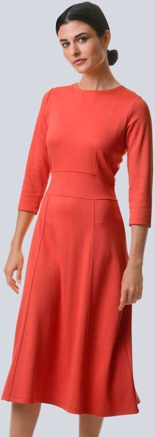 alba moda Jersey jurk met dwasdeelnaad Rood