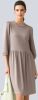 Alba moda Jersey jurk met kleine ballonmouwen Taupe online kopen