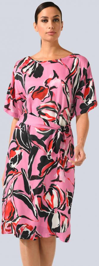 alba moda Jurk met boothals Roze