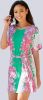 Alba moda Longshirt met leuk bindbandje Groen/Pink/Wit online kopen