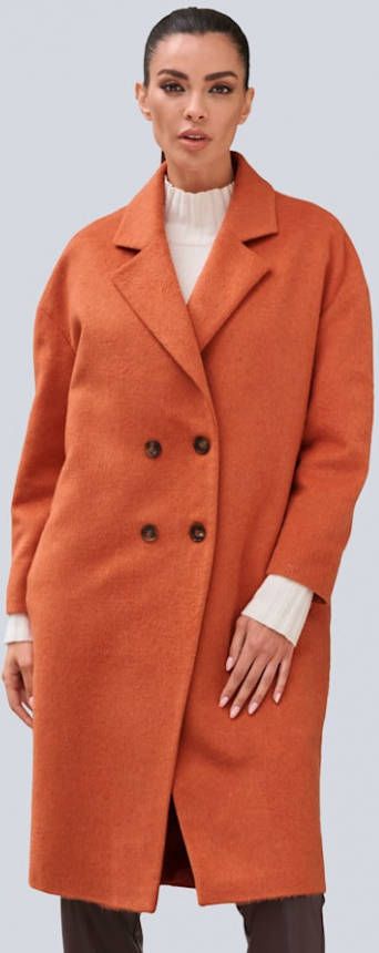 alba moda Mantel met reverskraag Oranje