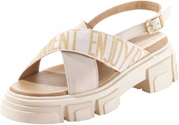 alba moda Sandaaltje Beige/Goudkleur