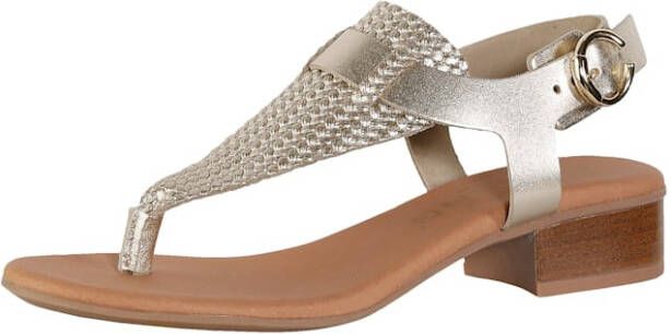 alba moda Sandaaltje Goudkleur
