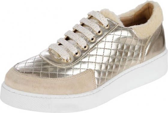 alba moda Sneaker Goudkleur/Beige