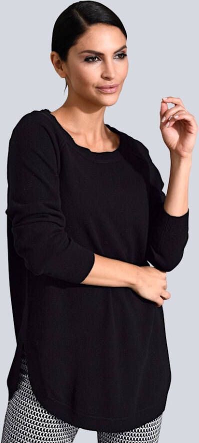 alba moda Trui met kasjmier Zwart