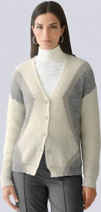 alba moda Vest in trendy model Offwhite/Grijs