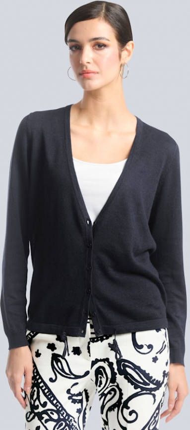 alba moda Vest met knopen Marine