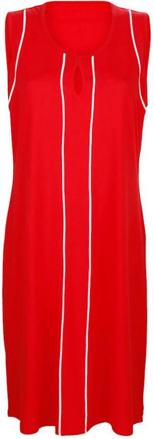 Blue Moon Strandjurk met bies voor Rood