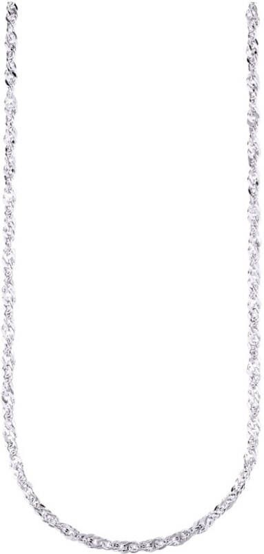 KLiNGEL Gedraaide ketting Zilverkleur