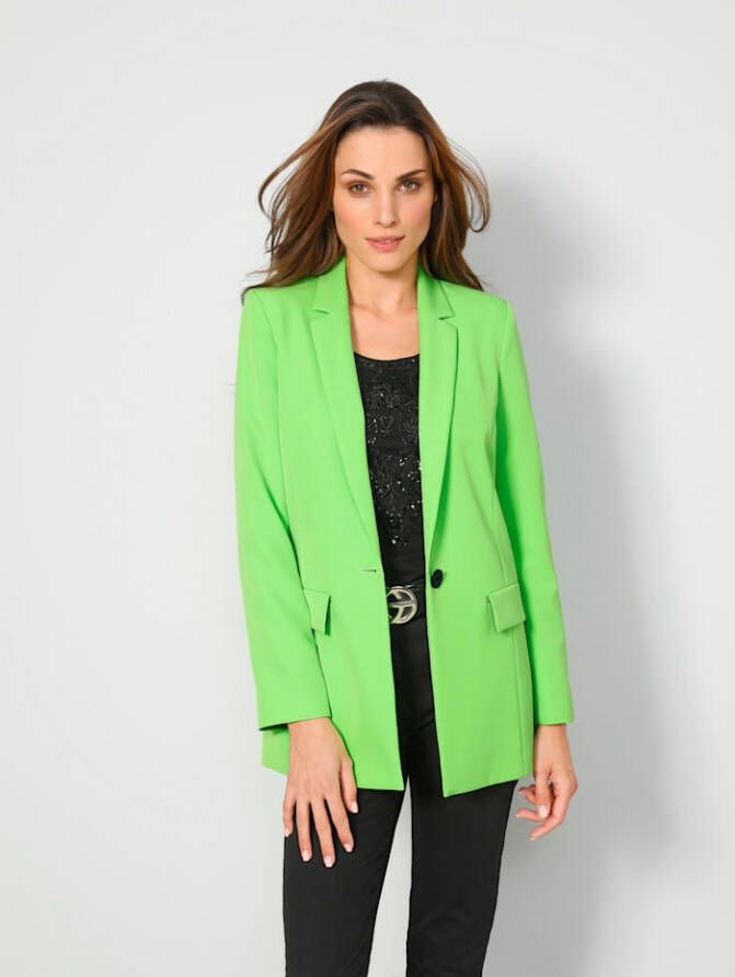 MONA Blazer in een trendkleur Gifgroen