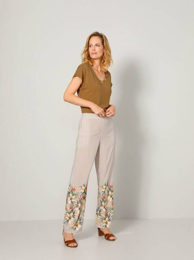 MONA Instapbroek met exclusief dessin Multicolor