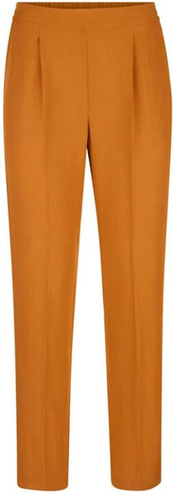 MONA Instapbroek van een comfortabele linnen -/viscosemix Oranje