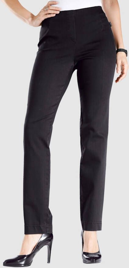 MONA Instapbroek van sportief materiaal Zwart