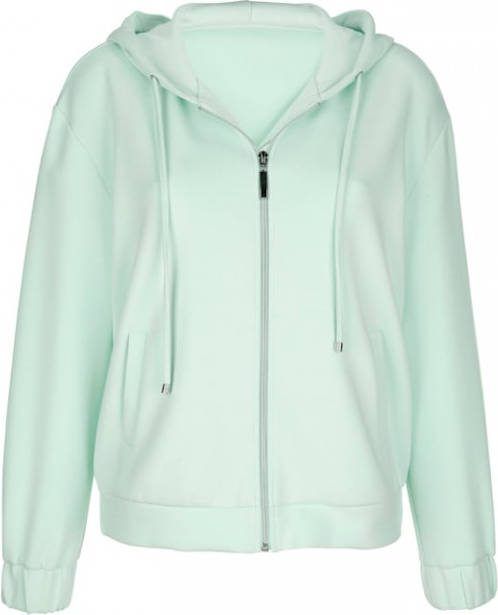 MONA Sweatvest met capuchon Mintgroen